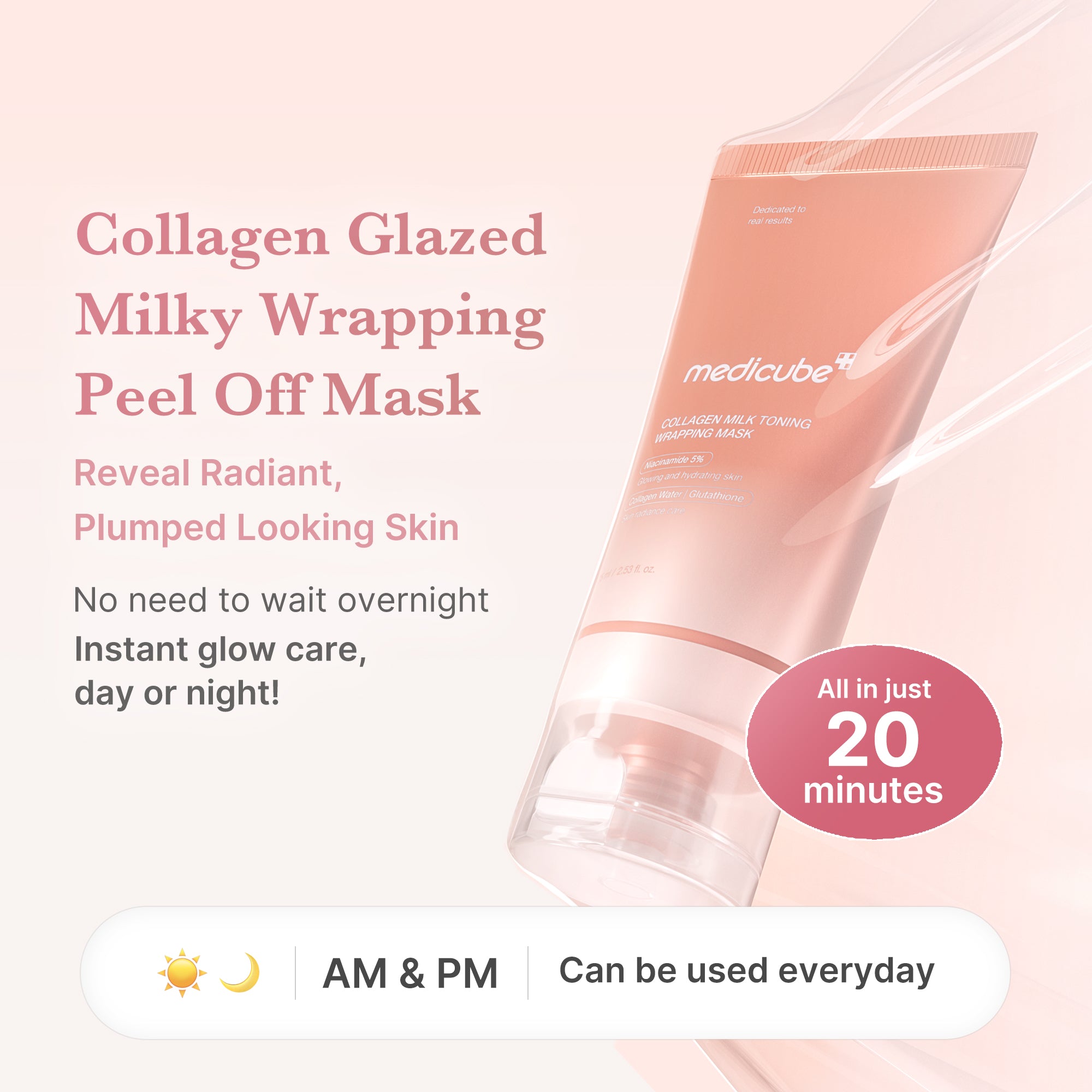 Collagen Milky Glow Daytime Wrapping Mask - Image 2