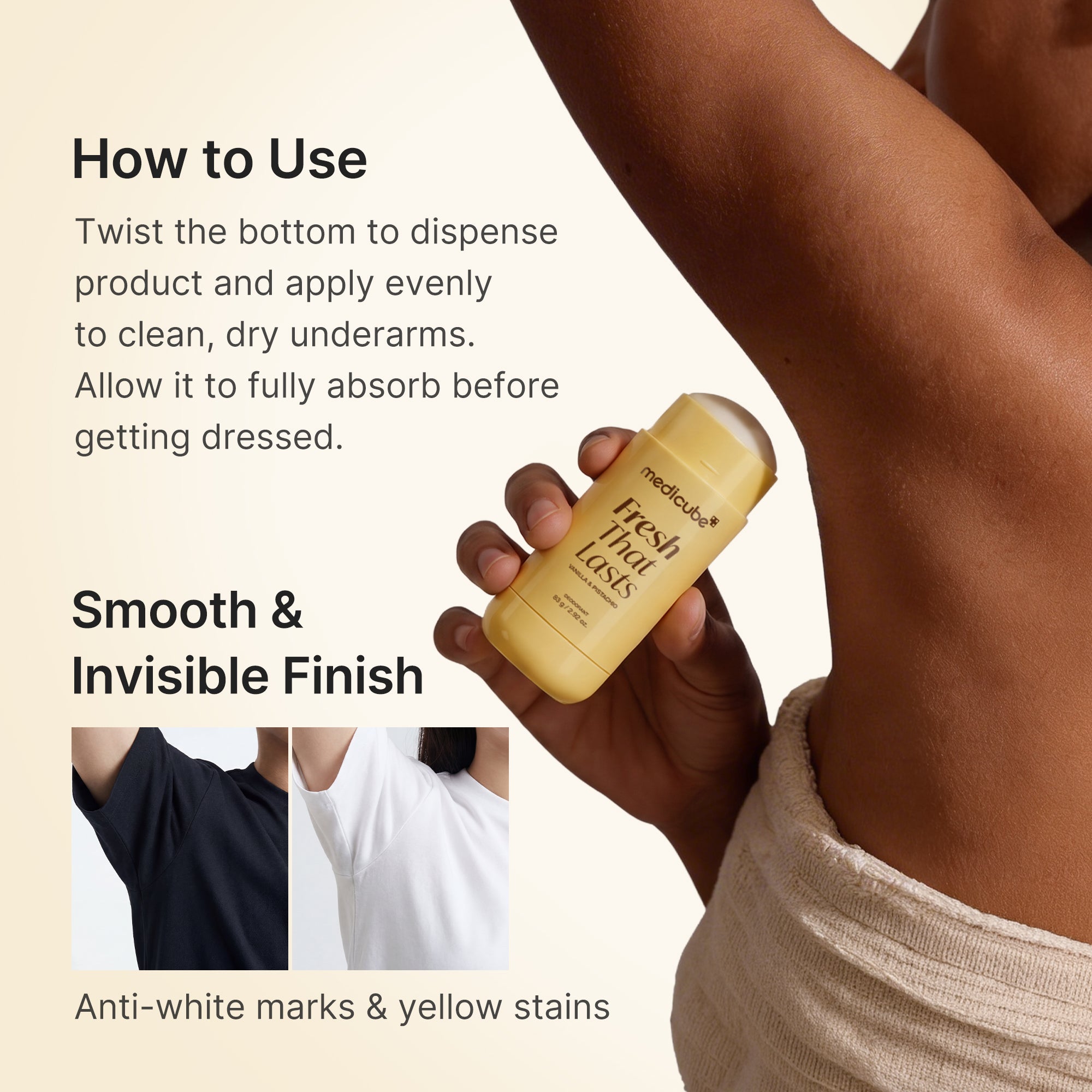 Kojic Acid Brightening Deodorant (Vanilla & Pistachio) - Image 5