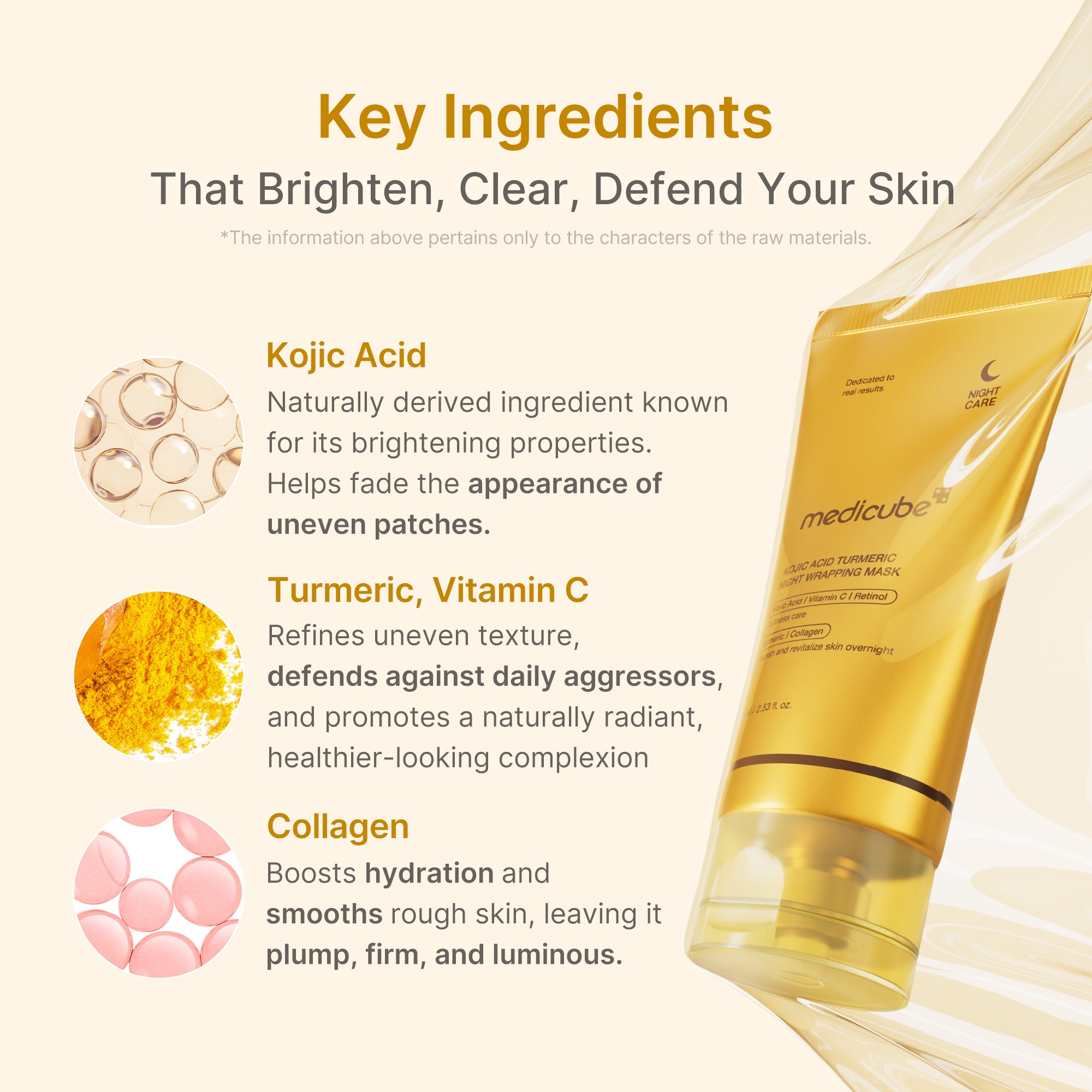 Kojic Acid Turmeric Overnight Wrapping Mask - Image 5